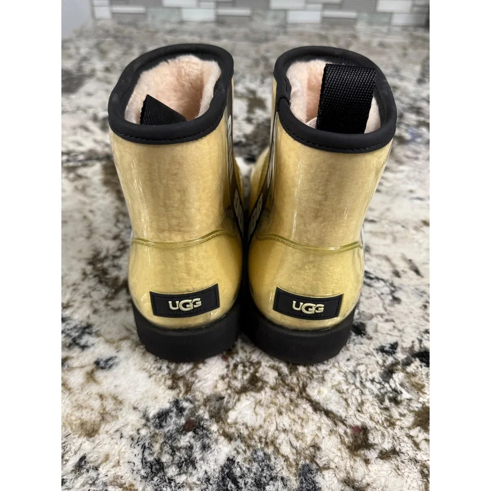 UGG Classic Clear Mini Waterproof Boots Canary Yellow 1113190 Womens 7